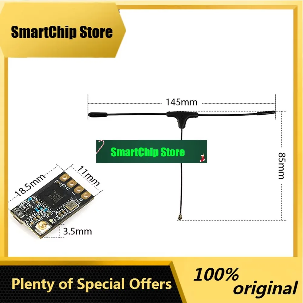 SmCpFOXEER ELRS Receiver FPV Micro Long Distance 2.4GHz 915/868Mhz Receiver Nano RX For FPV Long Range Drones Mobula7 Mobula6