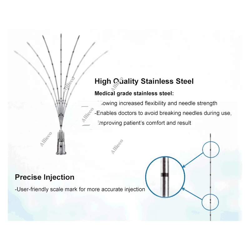 Afbeelding 4: 50 stuks Fabriek Wegwerp Stompe Tip Canule 22g 23G 25G 27G 18G 50mm/70 Stompe Fijne Micro Body Piercing Naalden Canule Spuit