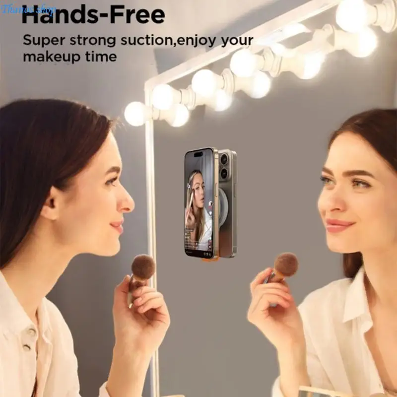 Suction Cup Phone Stand for Phone 16 15 14 Multipurpose Portable X37A