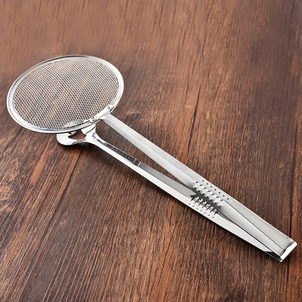 

29cm Stainless Steel Oil Frying Filter Spoon Clip Food Strainer Colander Rinse Pasta Beans Cooking Tool