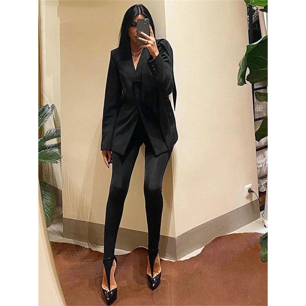 High-Waist Black Elastic Women's Leggings 2025 New Style Slimming Base Layer Long Pants Fashionable Comfortable Stretch Trousers