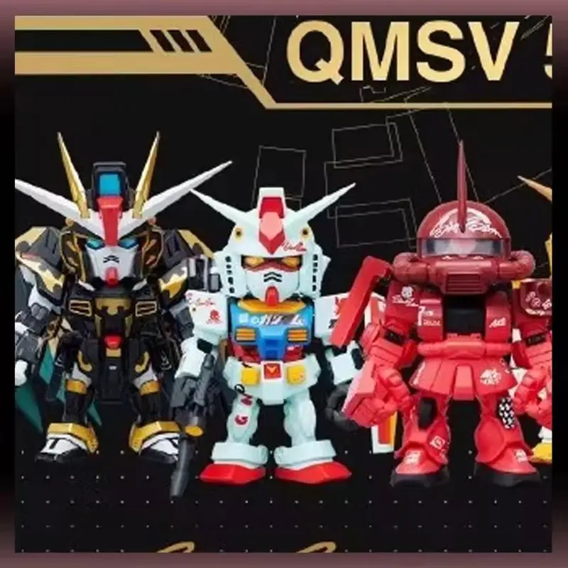 

Новинка в наличии Bandai слепая коробка Qmsv Mini5 5-летие памятное издание серия художник Gundam орнамент подарок