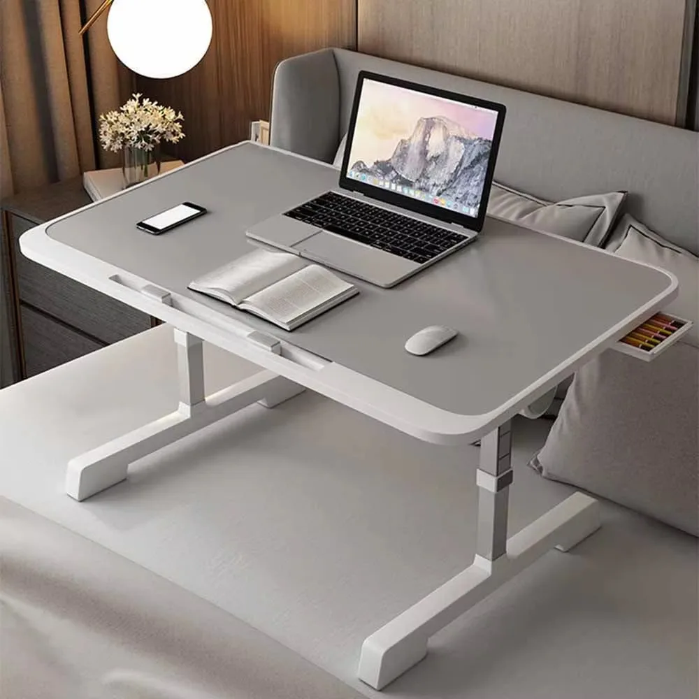 

Эргономичная регулируемая по высоте подъемная подставка для стола с выдвижным ящиком, складной стол для ноутбука, кровать, стол, кровать