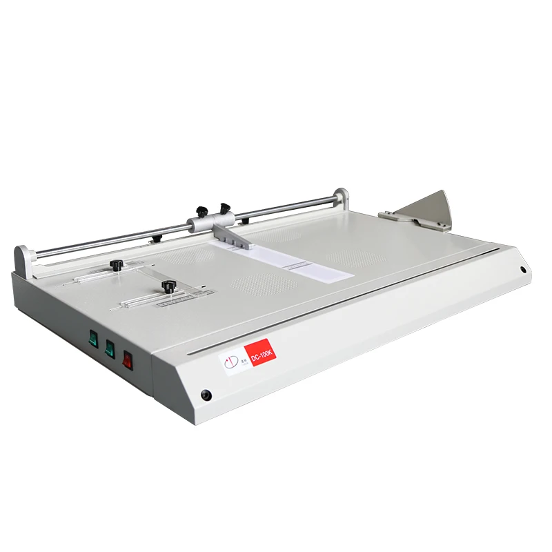 DC-100K A3 Format Hardcover Envelope Forming Wrapping Machine   grey cardboard hard shell cardboard