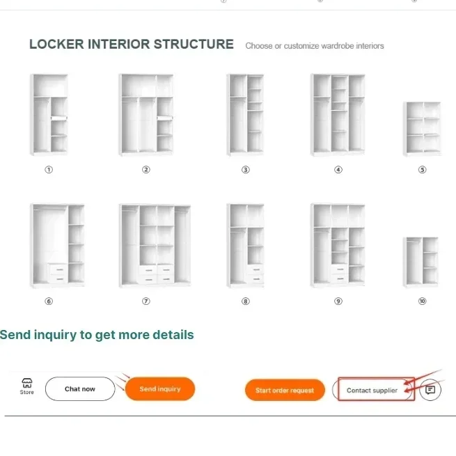 

Металлический шкаф-гардероб с 2/3 дверями, стальной шкаф для спальни с принтом, стальной шкаф для одежды с ящиками.