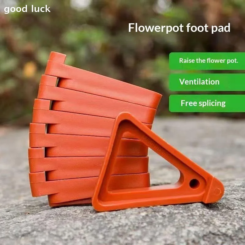 10/30 Pcs Plant Pot Feet Flower Pot Risers Stand With Holes Drainage Saucer Pads Prevent Root Rot For Indoor Outdoor Plants