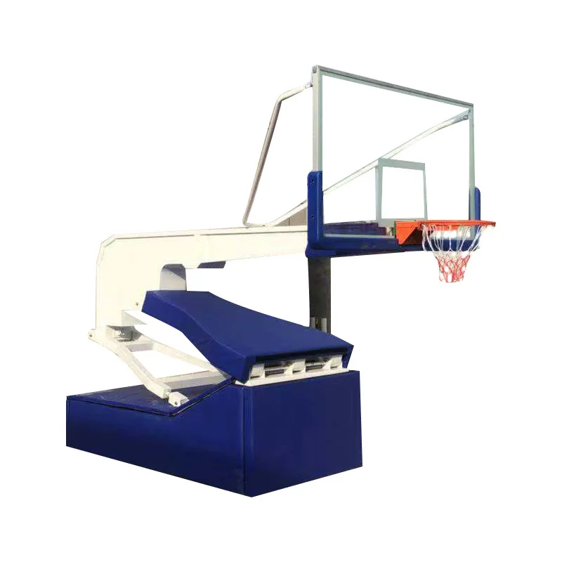 

Electric hydraulic basketball hoop Outdoor adult basketball hoop Movable lifting hydraulic basketball hoop