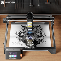 Powerful RAY5 20W Laser Engraver Engraving Cutting Machine Cutter 375x375mm with Touch Screen Quick Focus EYE Protection Design