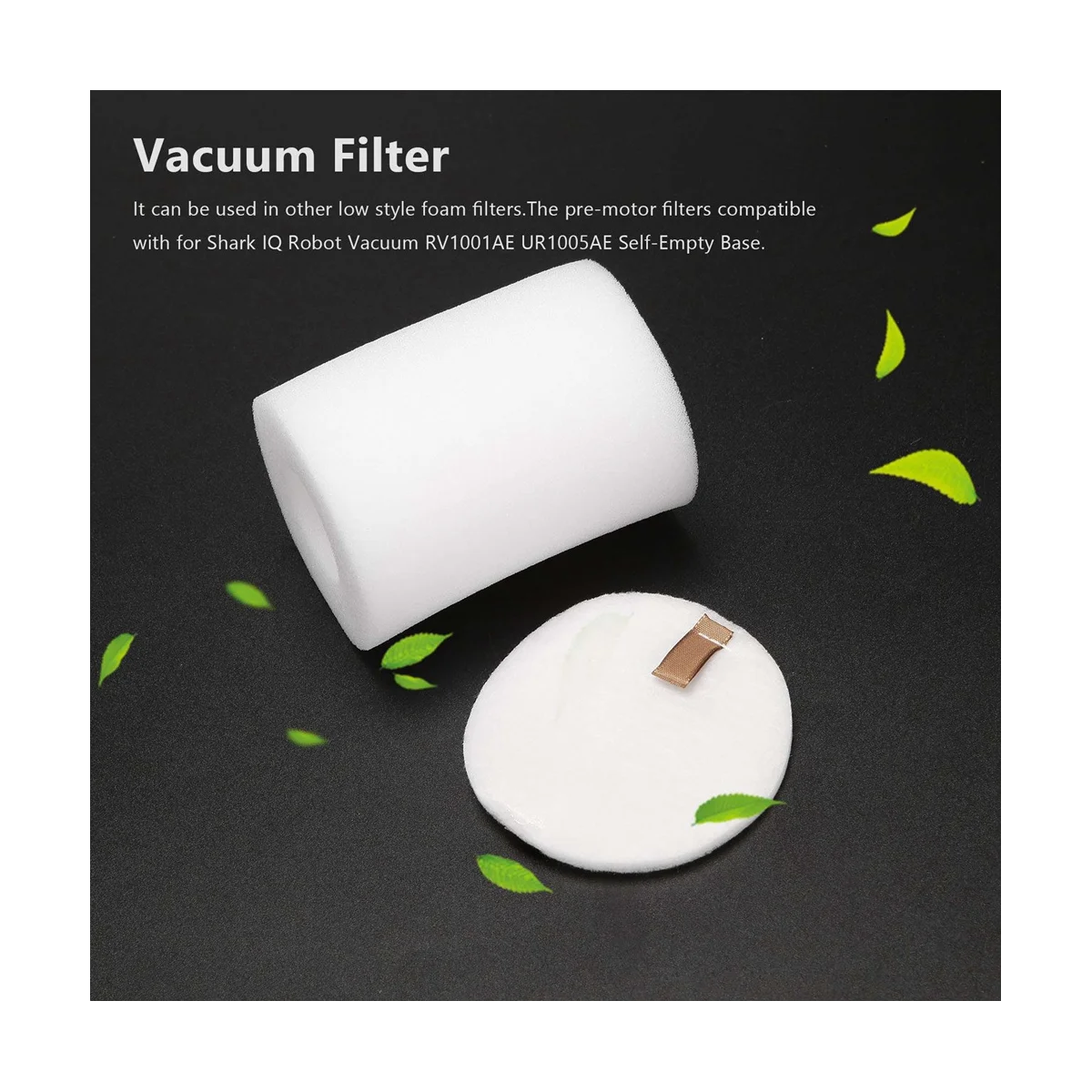 IQ 로봇 진공 교체용 베이스 프리 모터 폼 필터, 자체 비우기 베이스 부품, R101AE, RV1001AE, UR1005AE