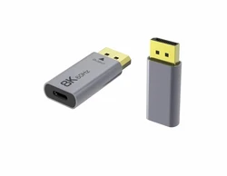 USB C DisplayPort 1.4 with 8k Speed Adapter  Type C Female  to DP Male  8K@60Hz 4K@144Hz converter