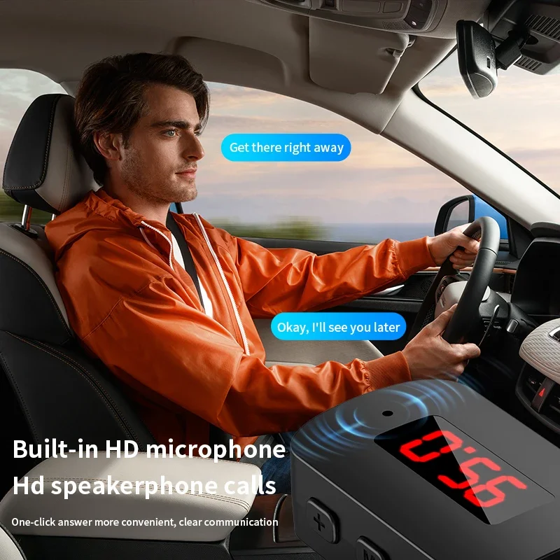 USB Bluetooth 5.4 Car Transmitter Receiver Handsfree Call Car Kit Mini USB Power Auto Wireless Audio Adapter For Fm Radio