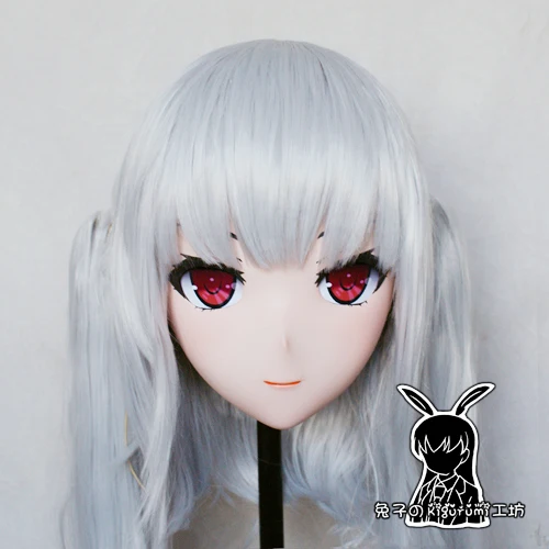 (KM530)Top Quality Handmade Female Resin Cosplay Japanese Role Play Kigurumi Mask Crossdresser Doll Transgender Mask