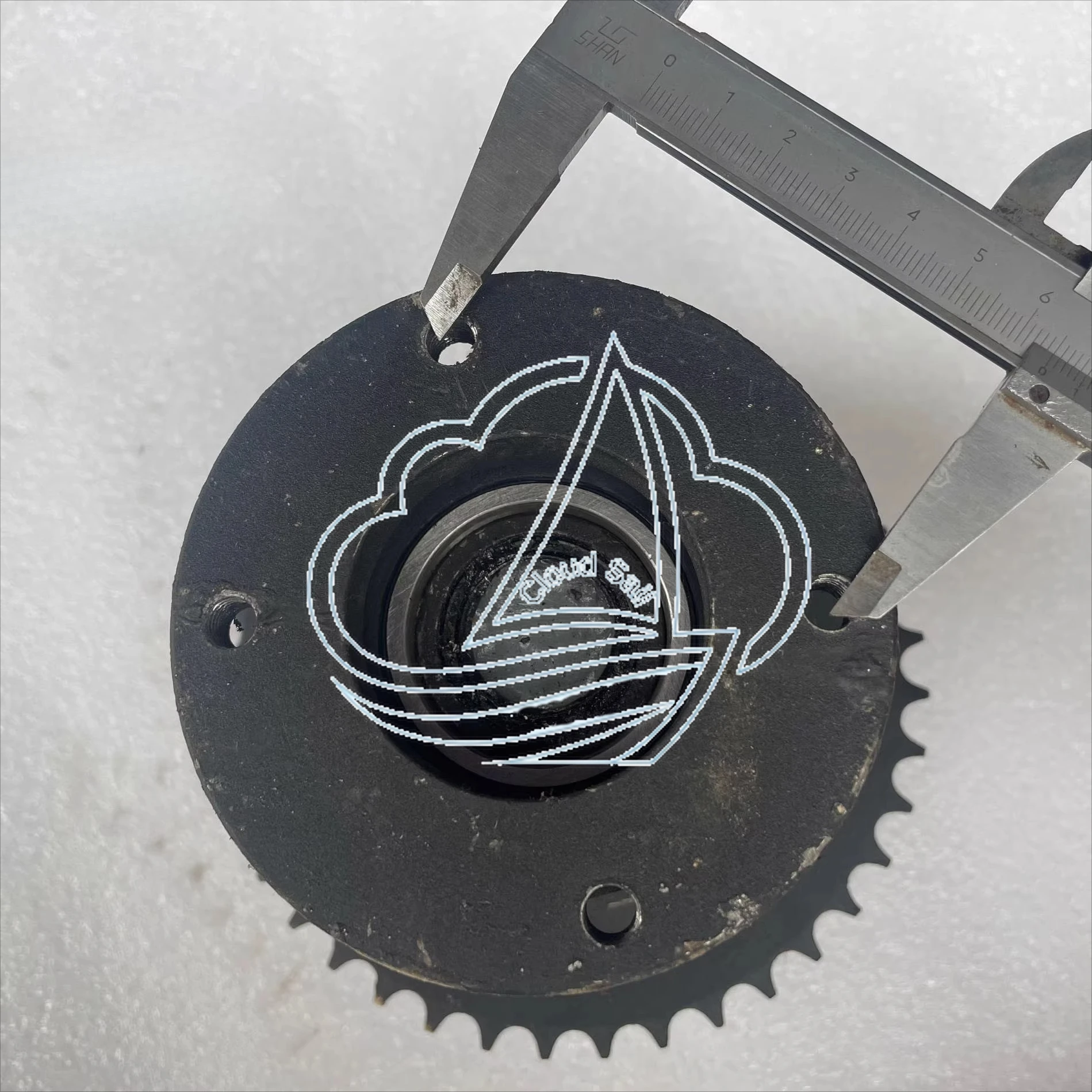 DIY Four Wheel GO KART KARTING ATV UTV Buggy 38T Transmission Rear Axle Chain Sprocket Differential Sprocket model 428 - view 3
