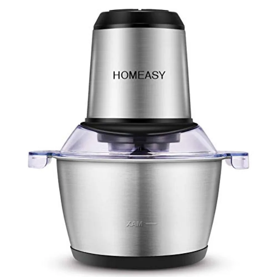 Meat Grinder Electric Food Processor 2L Stainless Steel Meat Blender Food Chopper for Meat Vegetables Fruits and Nuts with 4 Sh
