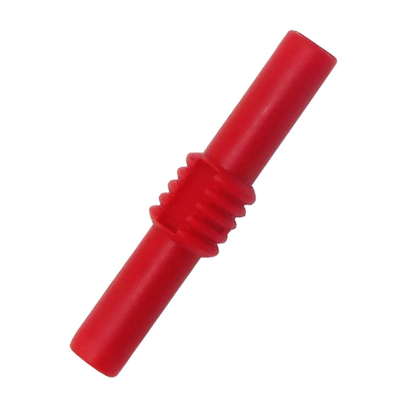 P7023 10Pcs/Lot Extension Insulated PVC 4mm Banana Plug Socket Female to Female Adapter Coupler Connector Red Black