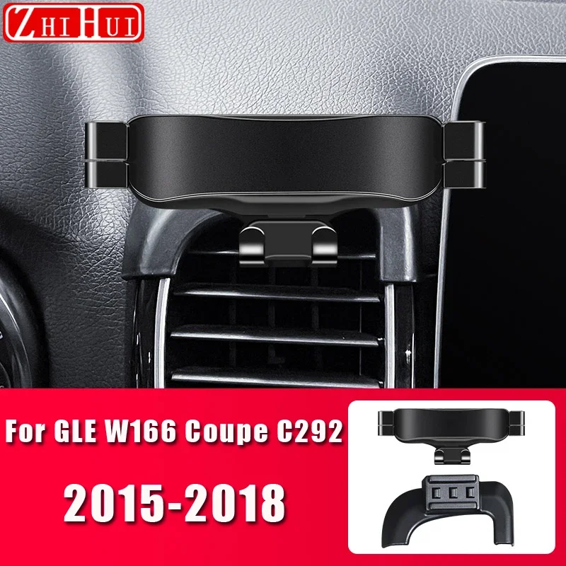 

For Mercedes Benz GLE W166 W167 Coupe C292 C167 Car Mobile Phone Holder Air Vent Mount Bracket Gravity Bracket Stand Accessories