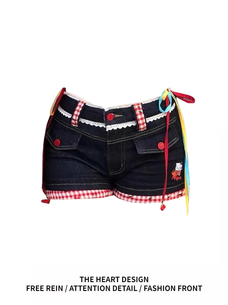 

Новые женские летние шорты 2025 года: облегающие, с кружевной отделкой, в клетку, джинсовые, с высокой талией, укороченные