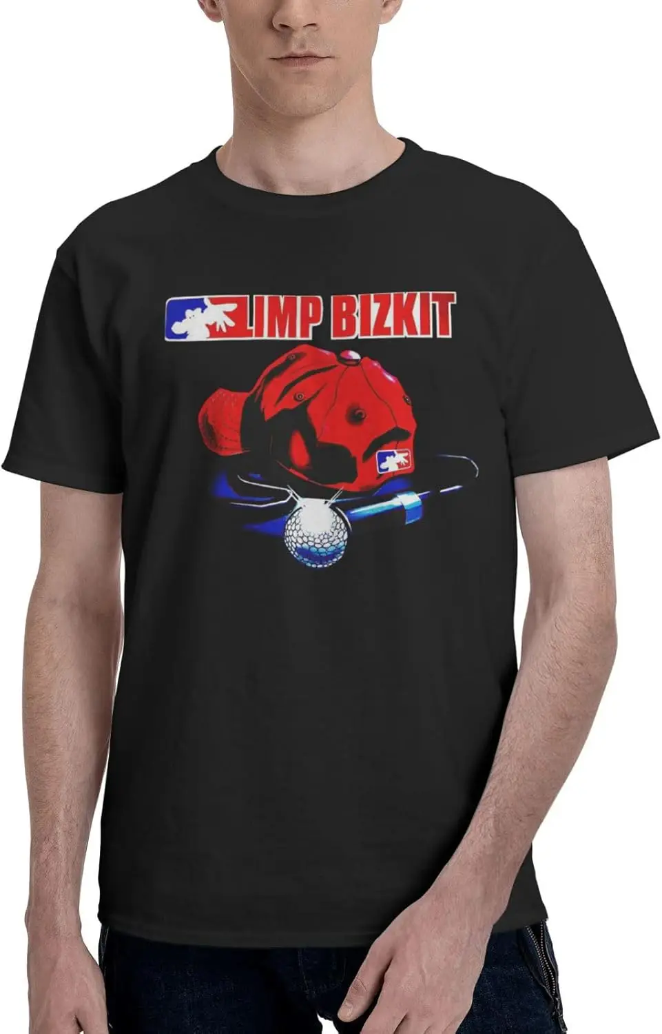 Limp Music Bizkit Youth Men's Round Neck Loose Soft Fashion Particular Short Sleeve Tshirts Large, Style-12 funny Tshirt