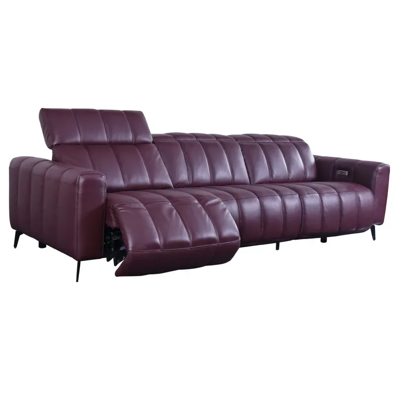 

Electric functional sofa zero against the wall modern simple piano keys small apartment straight row living room