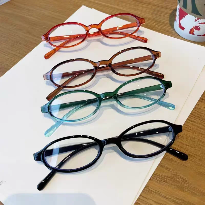 Y2K Black Red Square Frame Glasses Women Retro Anti-blue Light Eyeglasses Harajuku Reading Spectacle Eyewears Female Goggles