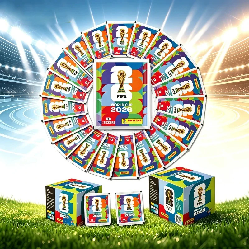 In Stock New 2026 Panini //World Cup Sticker Pack Panini Soccer Card Soccer Memorabilia Collection Panini Football Cards Gifts