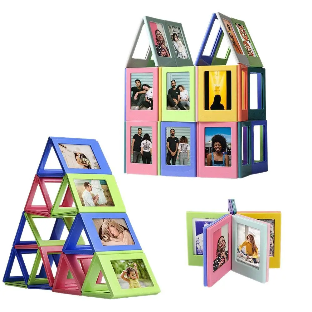 3pcs Magnet Photo Frames for Fujifilm Camera Creative DIY Magnetic Photo Frame Refrigerator Picture Frame Magnets Artwork Frames
