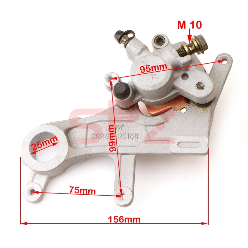 Rear Brake Caliper and Cylinder Pump For HONDA CR 125R 250R CRF250R CRF250X CRF450R CRF450RX CRF450X CRF450L CRF250RX