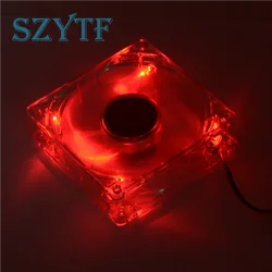 PC 컴퓨터 팬 PC 팬 유닛 팬 8025 8cm 빨간색 LED 조명 섀시 팬 80X80X25mm