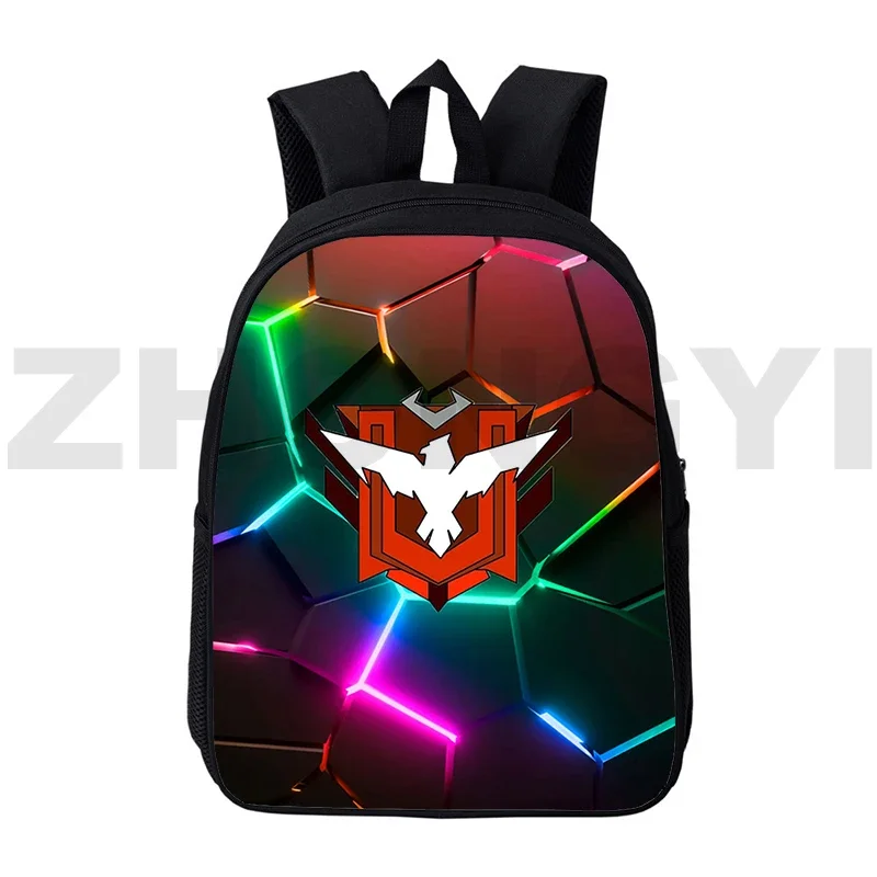 High Quality Canvas Free Fire Garena 3D Print Backpacks for College Students 12/16 Inch Waterproof Laptop Rucksack Boys Book Bag