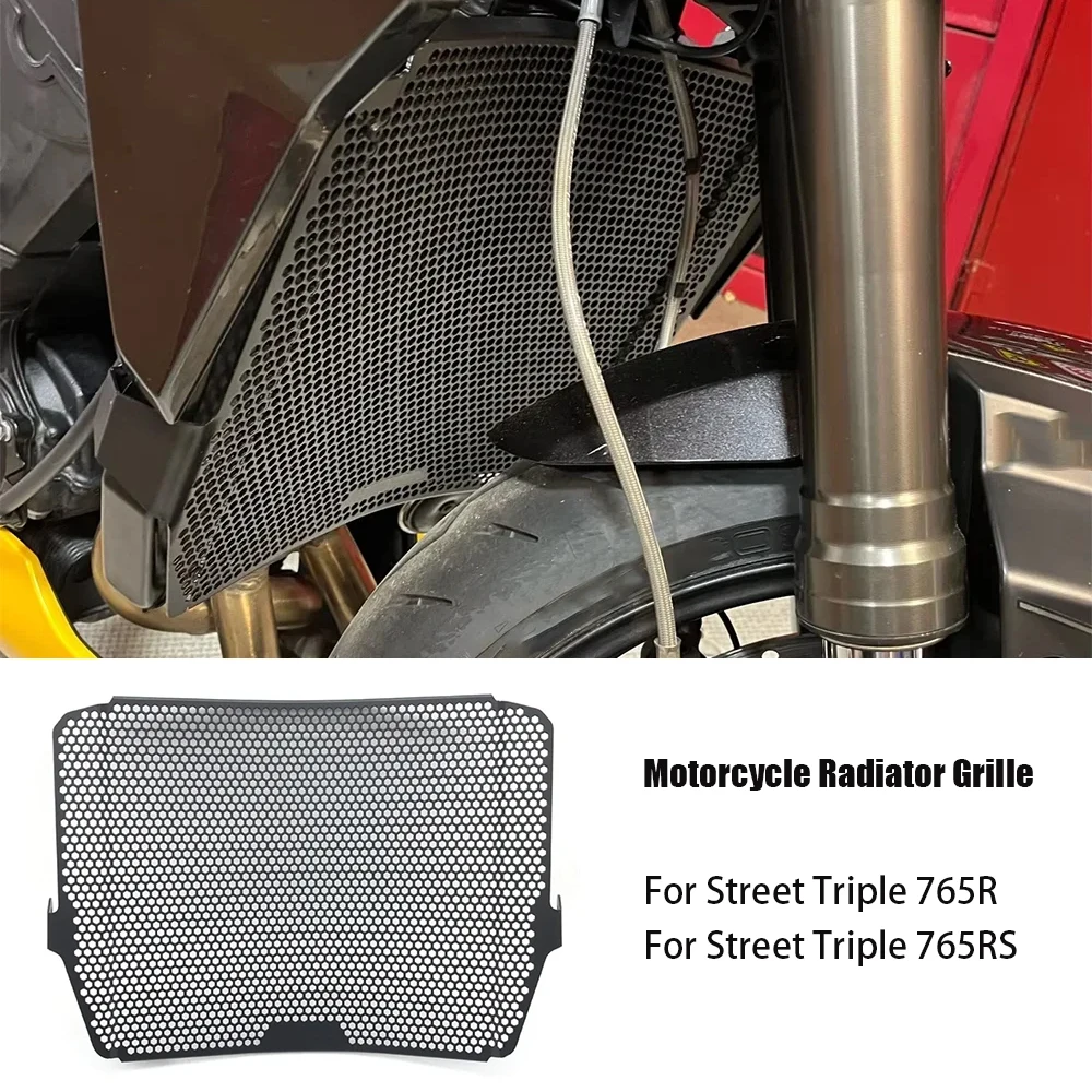 

For Triumph Street Triple 660S 765/R/S/RS 2022-2024 2025 Motorcycle Radiator Guard Grille Grill Cover Protector 765 S R RS