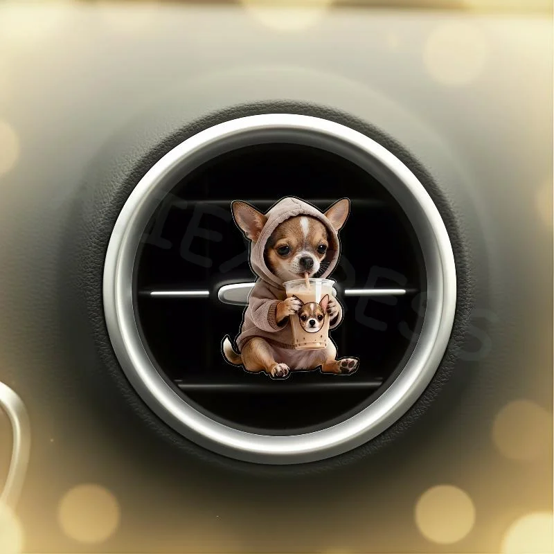 2D Acrylic Car Air Vent Clips Cartoon Air Freshener Long Lasting Scent Cute Accessories for Car Interior Decoration
