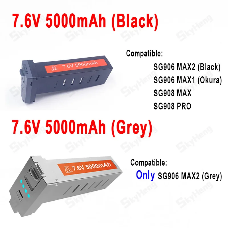 ZLL Dron SG906 Max2/Max1/Max bateria SG908 PRO/Max bateria do drona 7.6V 3400mAh/5000mAh duża pojemność SG906 akcesoria do dronów