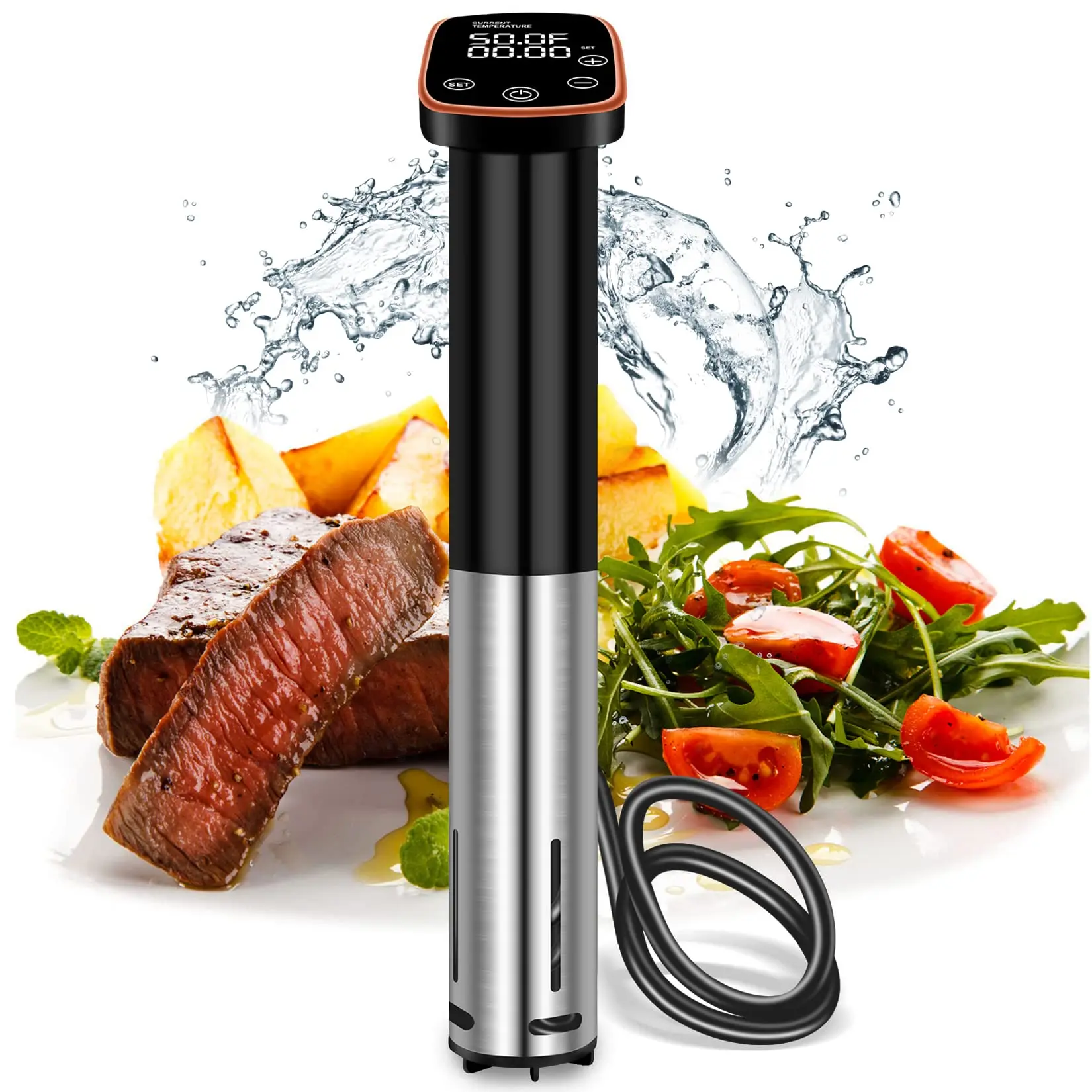 

1100W Sous Vide Cooker LCD Touch Immersion Circulator Accurate Cooking IPX7 Waterproof Vacuum Cooker with Digital Display