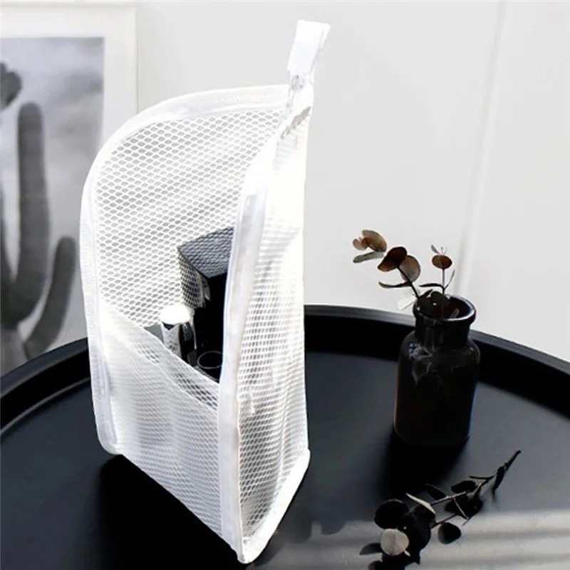 Women Portable EVA mesh Cosmetic Bag Travel Makeup Bag Organizer Female Small Toiletry Beauty Case