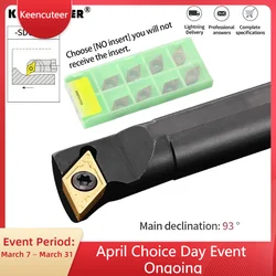 1pc S16Q-SDUCR11 S20R-SDUCR11 S25S-SDUCR11 Internal Turning Tool Holder DCMT Carbide Inserts Lathe Bar CNC Cutting Tools Set