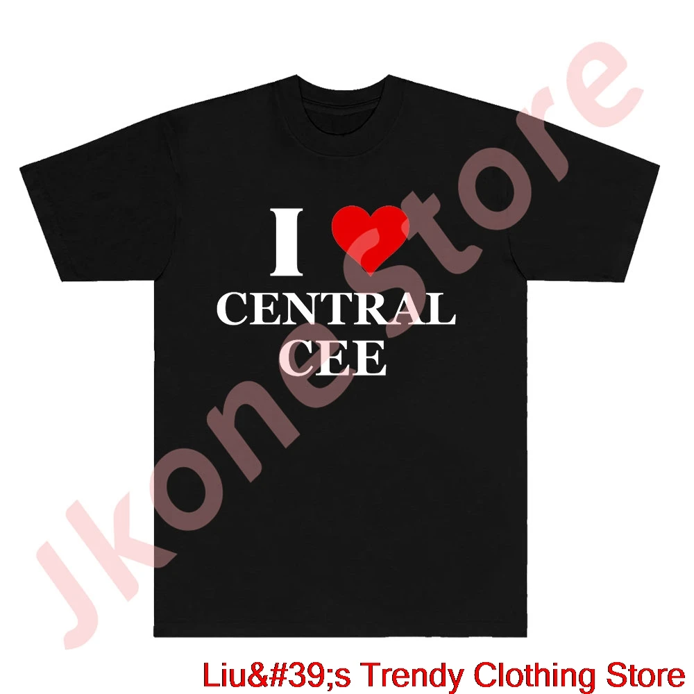 I Love Central Cee T-shirts Rapper Tour Merch Tee Summer Unisex Fashion Casual HipHop Style Short Sleeve Top