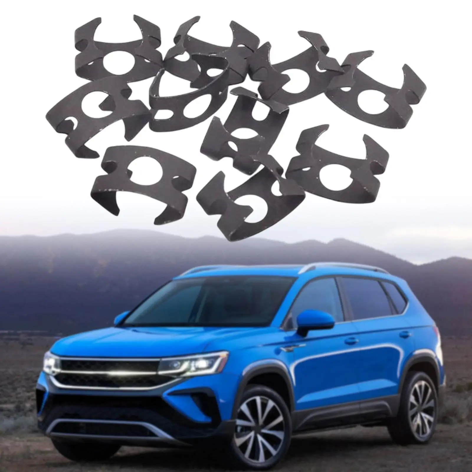 10 Pieces Brake Line Clips Universal Brake Hose Bracket for Audi Trucks