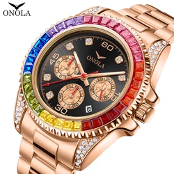 2023 Watch for Men  Fashion Business Luxury Top Brand ONOLA Quartz Watches Waterproof Sports Watches