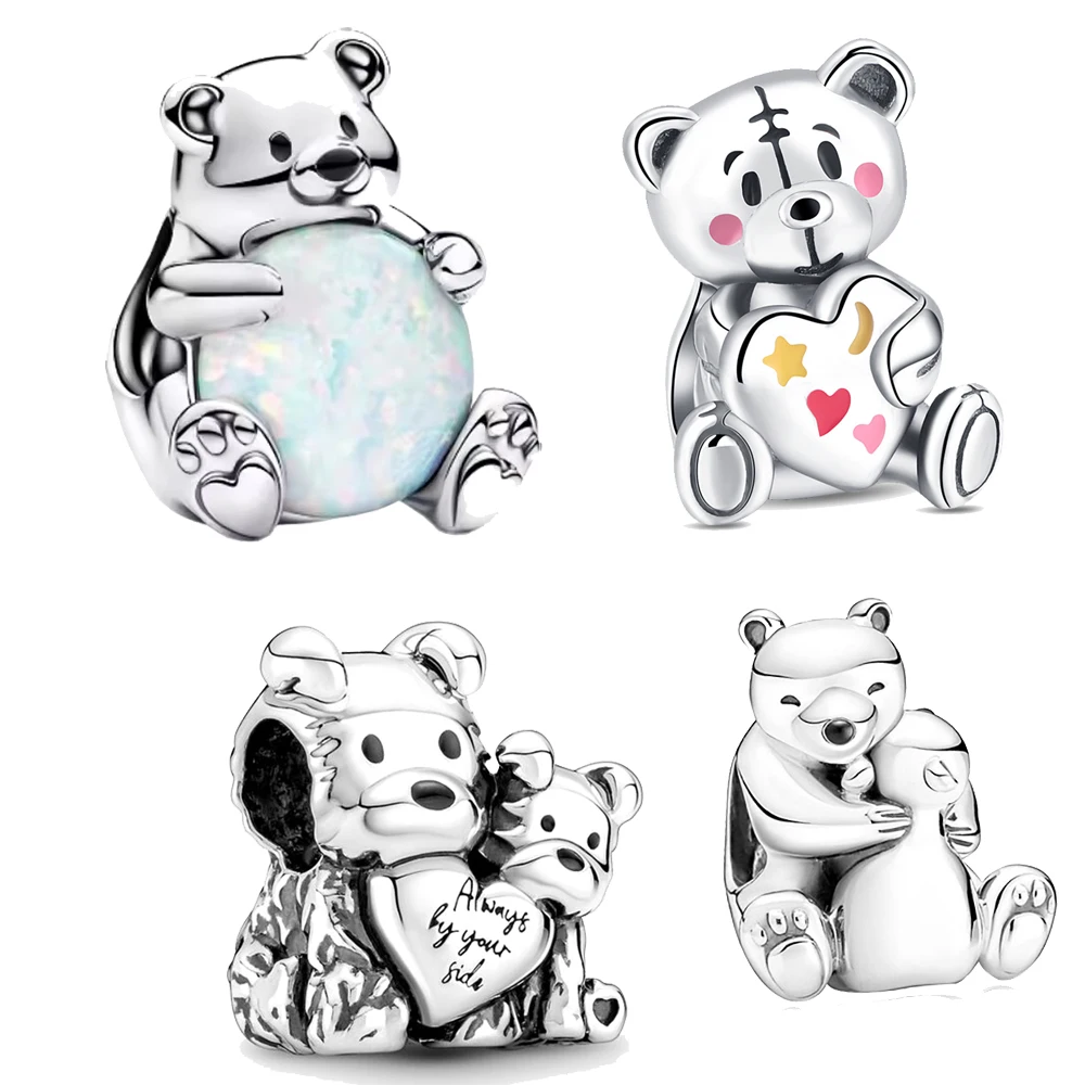 

925 Sterling Silver Animal Series Panda Fashion Beads Fit For Original Temperament DIY Charm Exquisite Jewelry Bracelets Gift