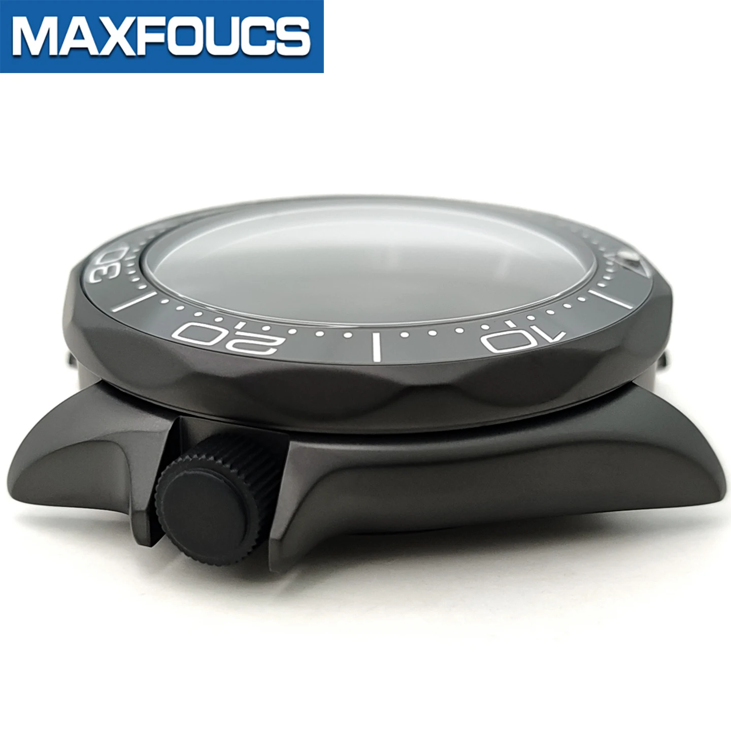 Sea/Master SKX 3.8 Uhrengehäuse-Set, schwarz matt, passend für NH35/NH36/NH34 MOD-Uhrengehäuse, Teile, Saphirkrone, individuelles Zubehör – Detail 12