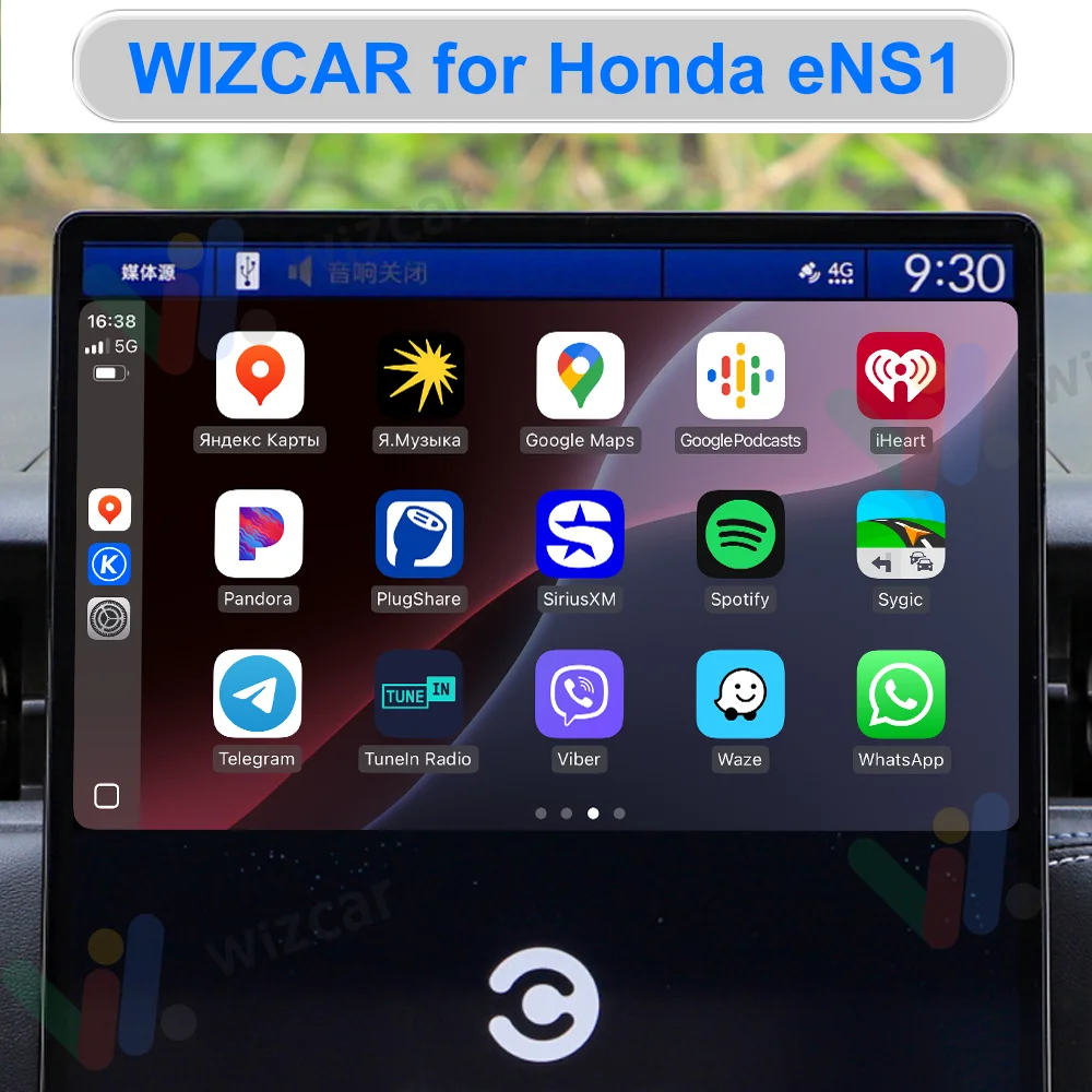 لهوندا eNS1 eNP1 WIZCAR A1 صندوق تشغيل الموسيقى الخريطة الذكية تحويل Carlife إلى Apple Carplay لهوندا e:NS1 e:NP1 #4