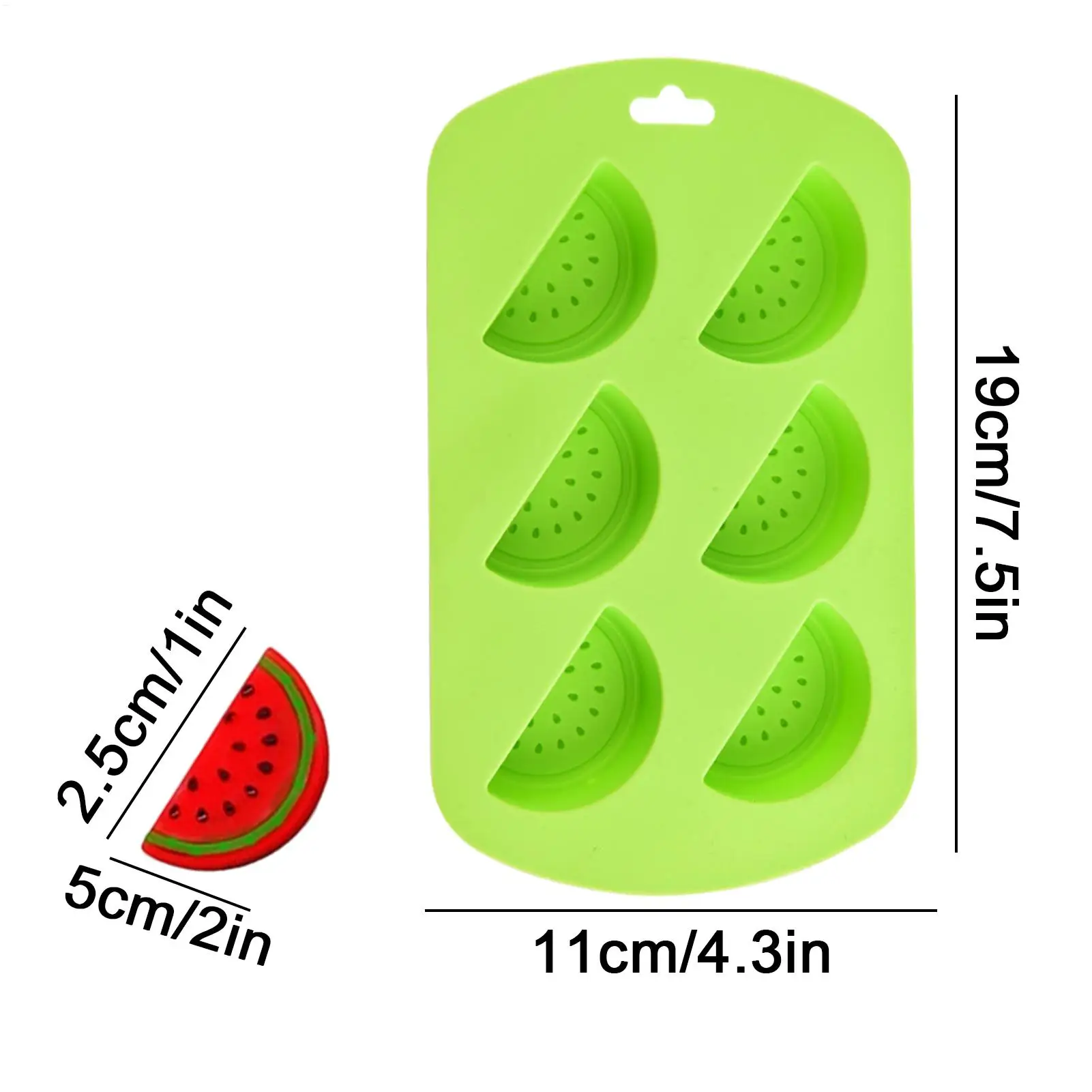 6 Cavity Fruit Shaped Silicone Candy Mold Non Stick Reusable Baking Molds Chocolate Gummy Candy Making DIY Kitchen Supplies