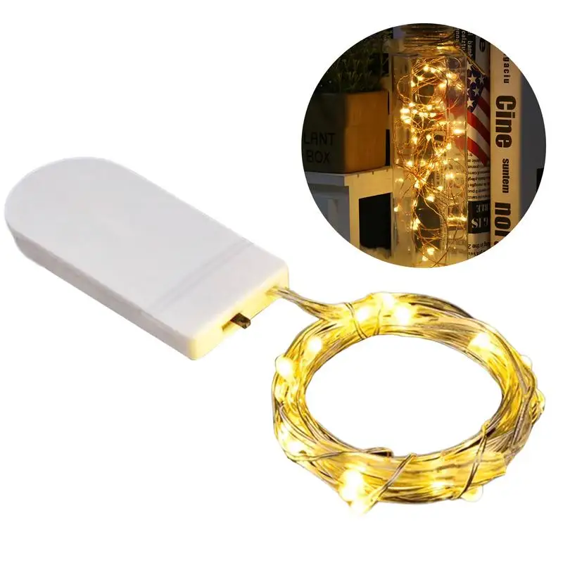 Luci a stringa a LED Atmosfera Piccola luce colorata Luci fiabesche alimentate a batteria per l'arredamento del festival della stanza esterna di Natale