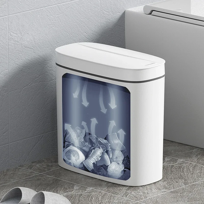 Toilet Intelligent Compost Bin Kitchen Trash Electric Can Storage Multi-functional Waste Bucket Household Sensing Automatic