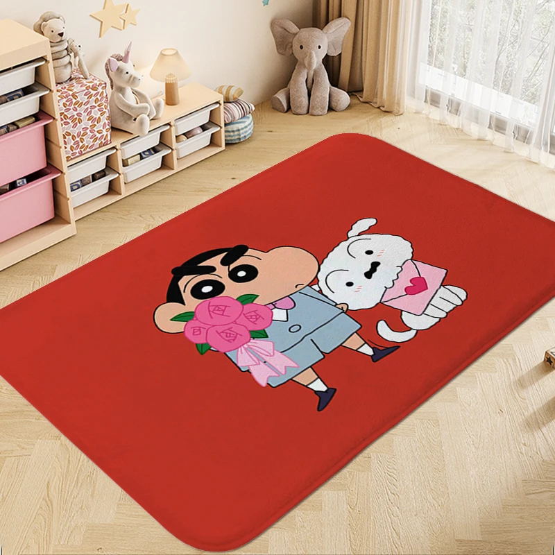 

Washable Non-slip Kitchen Rug A-Crayon Shin-chans Aesthetic Foot Mat Hallway Bedroom Modern Home Decoration Funny Doormat Bath