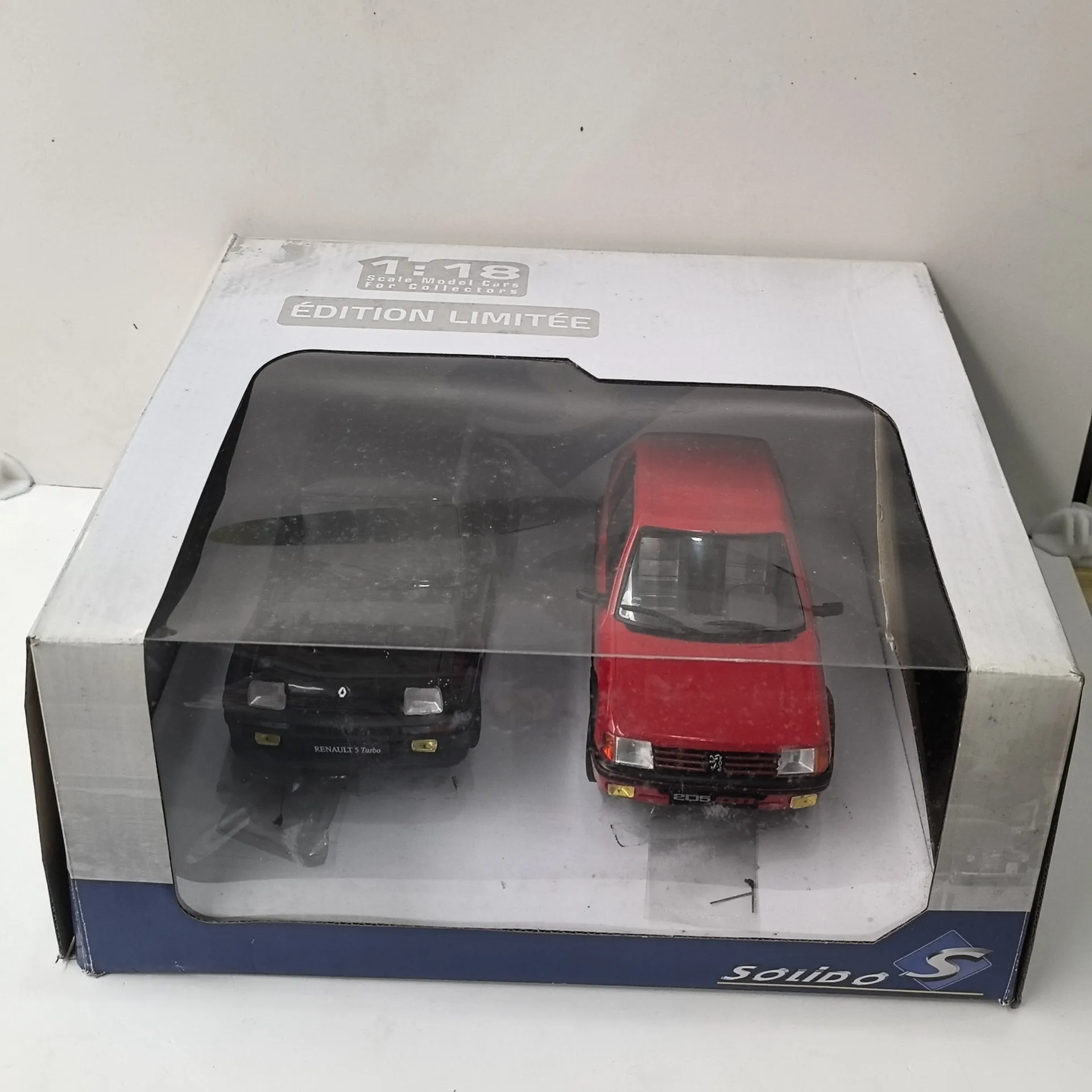 다이캐스트 솔리도 1/18 스케일 205 GTI R5 터보 푸조 르노 합금 자동차 모형 수집용 장난감 선물 기념품 전시 장식품