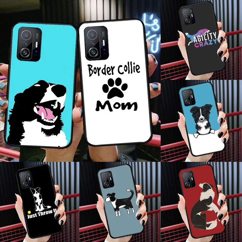 Border Collie Dog Case For Xiaomi 12T 11T 13 Pro 12X 12 Lite Cover For POCO F5 X5 X3 Pro X4 F4 GT F3 M5s C40