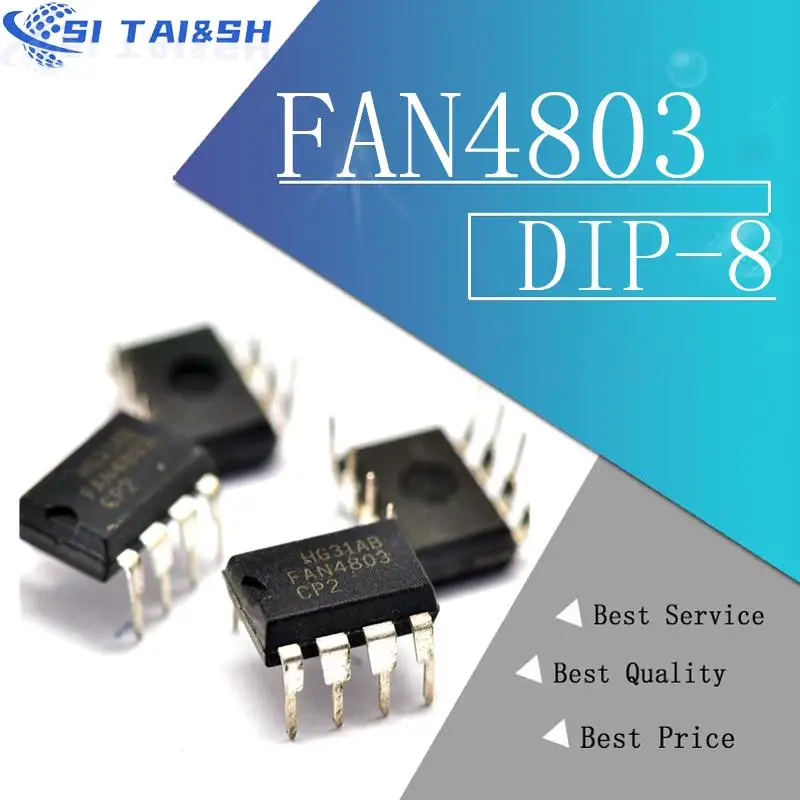 5PCS FAN7601 DIP-8 7601 DIP FAN7602 FAN4803 FAN7530