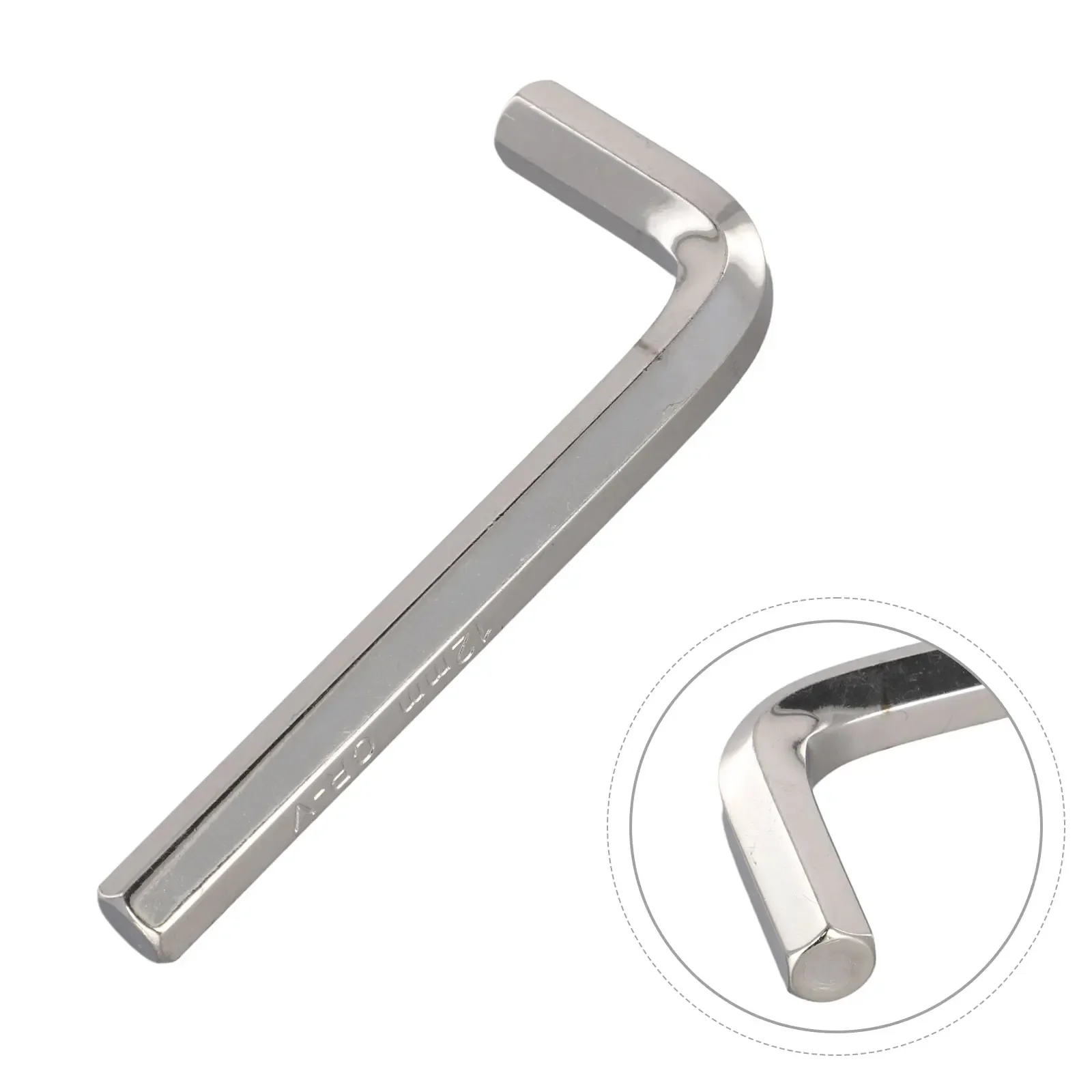 

1pc Steel L-Type Hex Wrench Hexagon Spanner Key Wrench 12mm For Nuts Screw Removal Repair Tools Hand Manual Tools