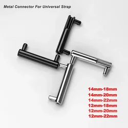 2pcs Metal Connectors 20 22mm 18 To 14mm Stainless Steel Leather WatchBand Adapter Replacement Strap Link Tool Watch Accessories